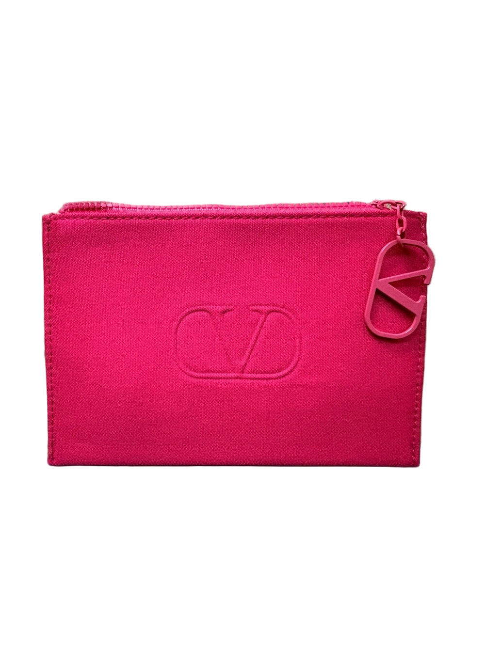 Valentino Beauty Pink Makeup Pouch NWT Cosmetic Bag Zip Clutch Travel Case
